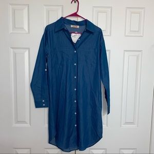 Mazik size Small blue denim dress new with tags